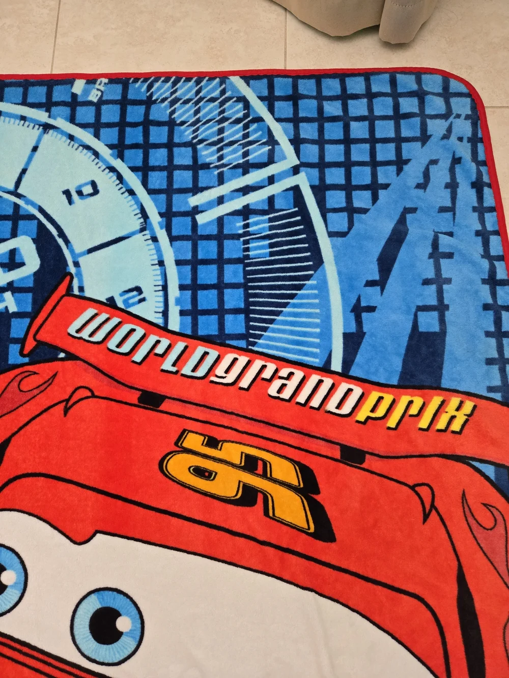 Disney Pixar Cars Lightning McQueen Throw Blanket 86 X 59